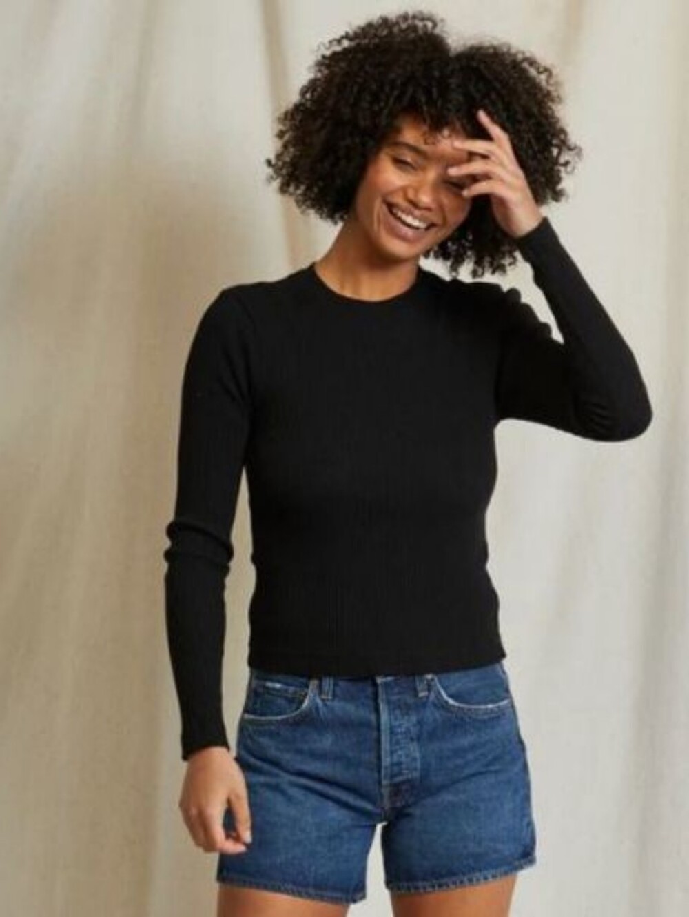 perfectwhitetee Clyde Long Sleeve Tee